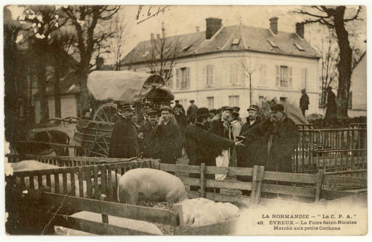 Evreux-Ville. La Foire Saint-Nicolas - Marché aux petits Cochons.