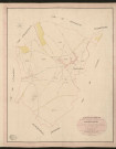 Forêt-la-Folie. Tableau d'assemblage du Plan Parcellaire de la Commune de Forêt-la-Folie. _ Canton d'Ecos - Andelys - Eure. _ Terminé sur le terrain le 10 août 1836, sous l'administration de M. A Passy, Préfet - M. Charpentier, Maire et sous la direction de M. Marel, Directeur des Contributions directes. _ M. Le Fébure, Géomètre en Chef. _ Par M. Canu, Géomètre de 1re classe