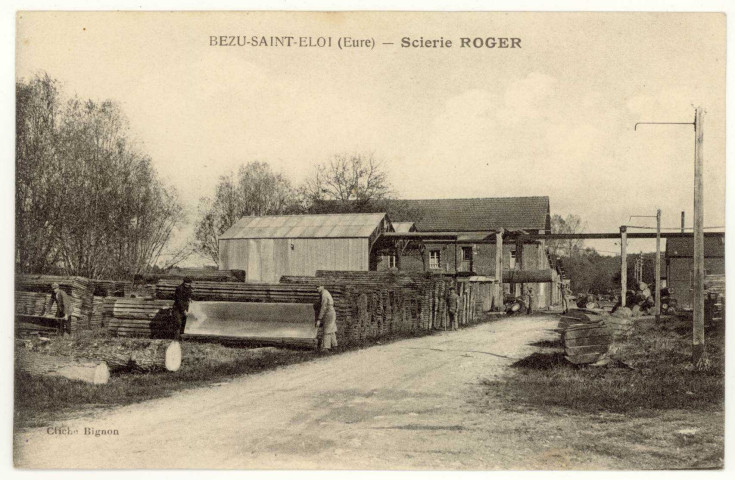 Bézu-Saint-Eloi. Scierie Roger.