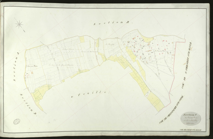 Condé-sur-Risle. Section C _ du Lieu aux Pares _ 1re de 2 Feuilles