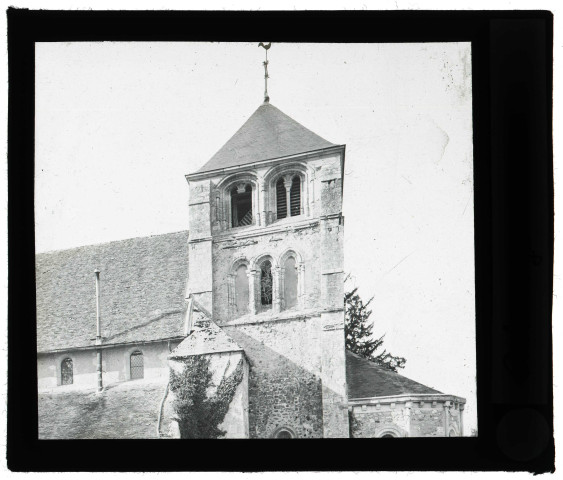 Église d'Aubevoye (Eure), clocher.