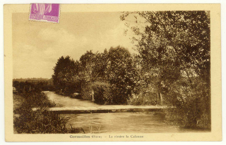 Cormeilles. La rivière la Calonne.