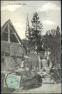 Bazincourt-sur-Epte. L'Église et les escaliers.
