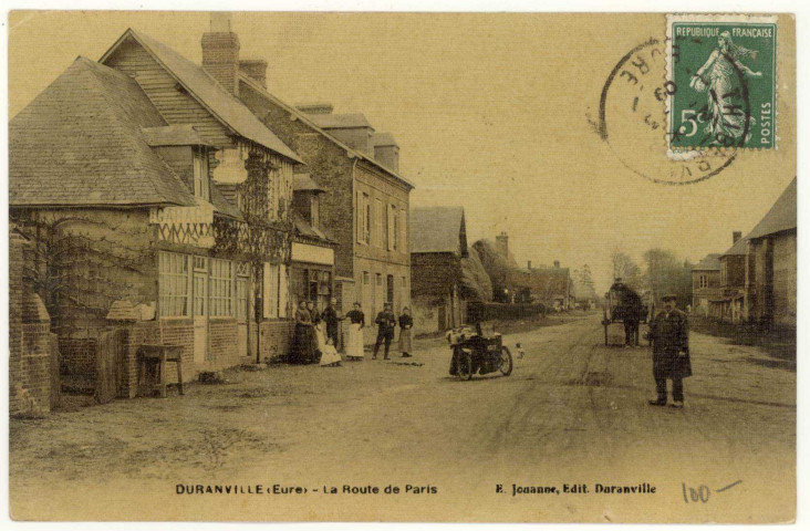 Duranville. La Route de Paris.