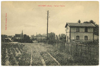 Hécourt. Vue sur l'Eglise.
