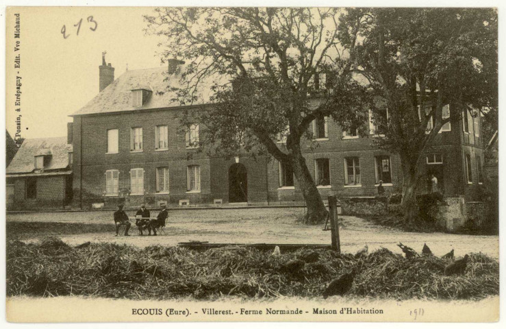 Ecouis. Villerest-Ferme Normande-Maison d'habitation.