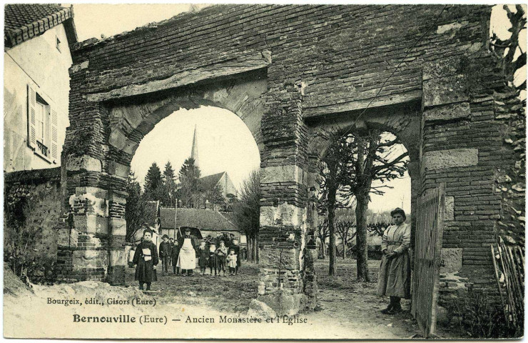 Bernouville. Ancien Monastère et l'Eglise.