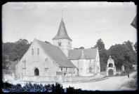 Ensemble sud-ouest de l'église de Saint-Wandrille-Rançon (Seine-Maritime).