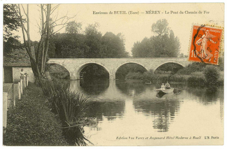 Merey. Environs de Bueil (Eure). - Mérey - Pont du Chemin de fer.