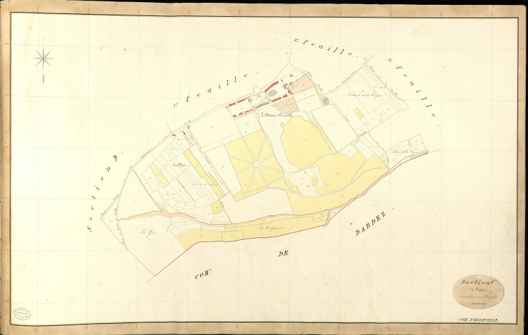 Irreville. Section C _ de l'Eglise _ 4e et dernière Feuille