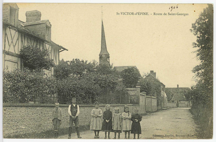 Saint-Victor-d'Epine. Route de Saint-Georges.