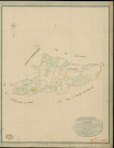 Planquay (Le). Tableau d'assemblage _ du Plan Parcellaire de la Commune des Planquay _ Canton de Thiberville - Bernay - Eure. _ Terminé sur le Terrain le 3 Juillet 1846 , sous l'administration de M. petit de Bantel, Préfet _ M. Conard, Maire _ sous la Direction de M.Violas de Martigny, Directeur des Contributions directes _ M. Le Fébure, Géomètre en Chef. _ Par M. Lefebure, Géomètre de 1re classe.