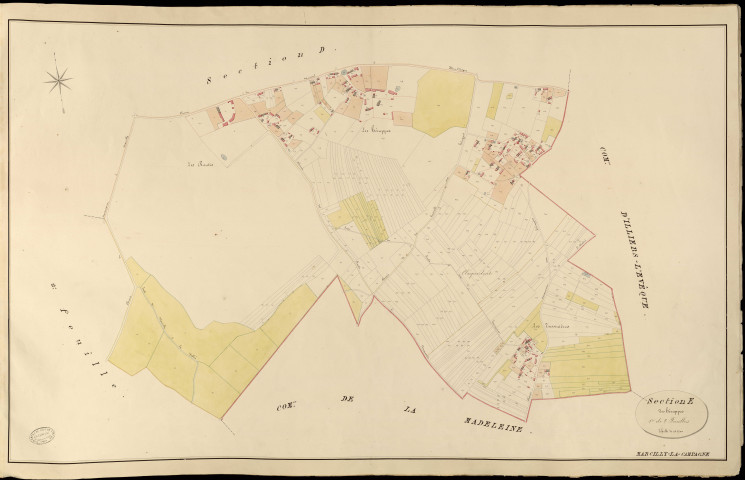 Marcilly-la-Campagne. Section E _ des héruppes _ 1re de 2 Feuilles