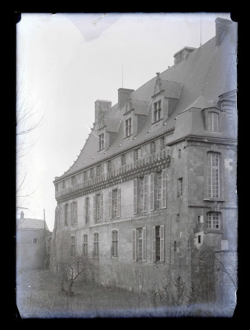 Façade arrière de l'évêché d'Évreux (Eure).