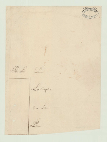 Bois-Anzeray - Fragments de plans parcellaires correspondant aux ainesses de Boistruel et de La Blanchetière. *