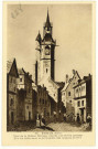 Evreux-Ville. Tour de la Grosse Horloge, d'après une vieille gravure-Elle fût bâtie sous la domination des Anglais en 1417.