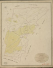 Pullay. Tableau d'assemblage _ du Plan Parcellaire de la Commune de Pullay _ Canton de Verneuil - Evreux - Eure. _ Terminé sur le Terrain le 25 Décembre 1835, sous l'administration de M. A. Passy, Préfet _ M. Allard, Maire _ et sous la Direction de M. Marel, Directeur des Contributions directes _ M. Le Fébure, Géomètre en Chef. _ Par M. Canu, Géomètre de 1re classe.