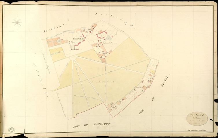 Hellenvilliers. Section D _ du Château _ 2e et dernière Feuille