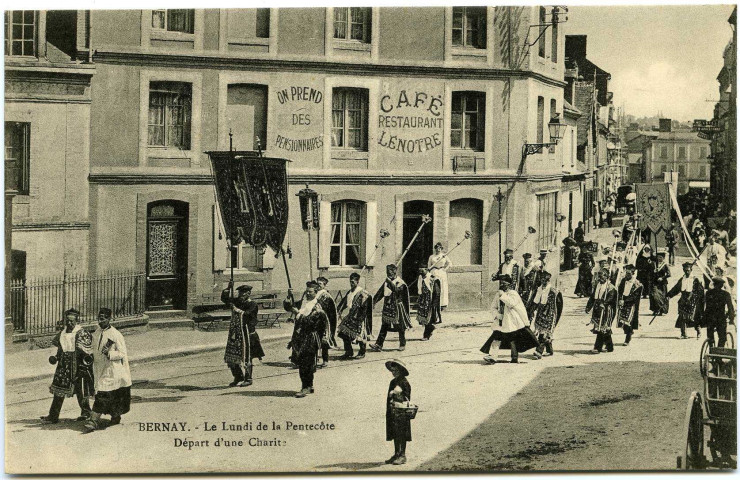 Bernay. Bernay. - Le lundi de la Pentecôte. - Départ d'une Charité.