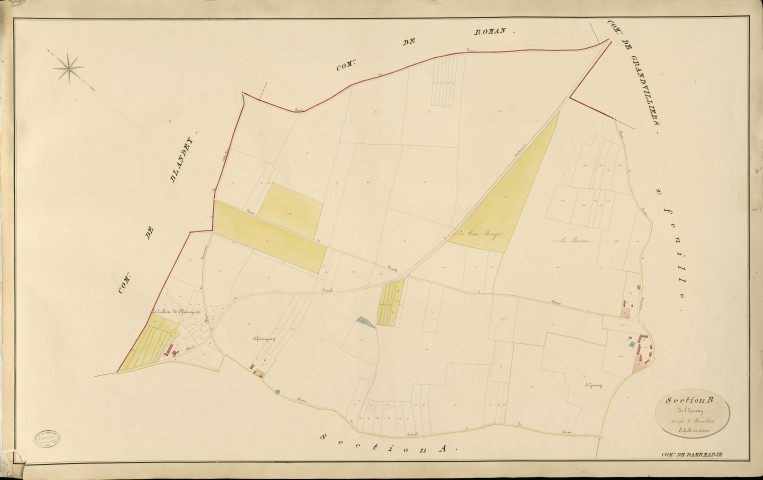 Dame-Marie. Section B _ de l'Epinay _ 1re de 2 Feuilles