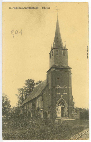 Saint-Pierre-de-Cormeilles. L'Eglise.
