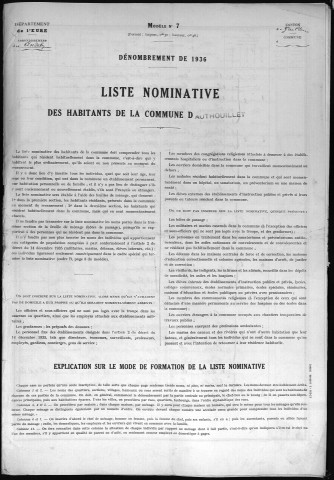 AUTHOUILLET 1936