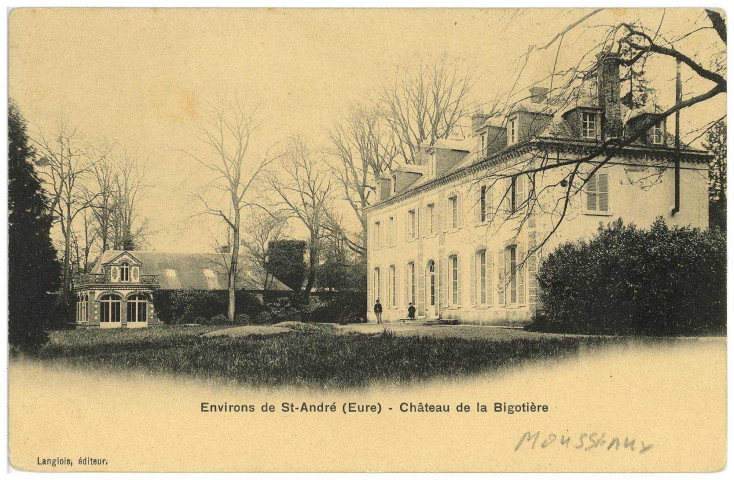 Mousseaux-Neuville. Environs de Saint-André (Eure) - Château de la Bigottière.