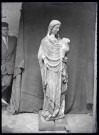 Statue de Vierge à l'enfant de l'église de Beauficel-en-Lyons (Eure).