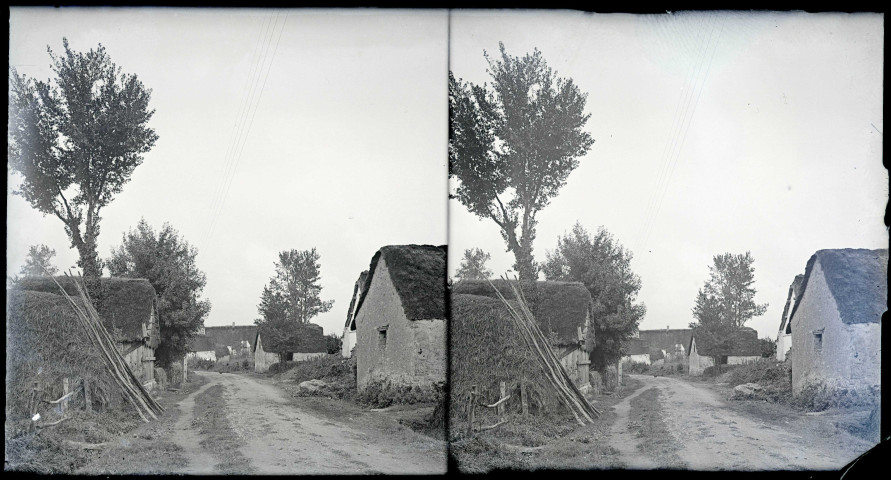 Chaumières briéronnes (Loire-Atlantique).