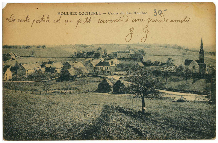 Houlbec. Houlbec-cochère - Centre du bas Houlbec.