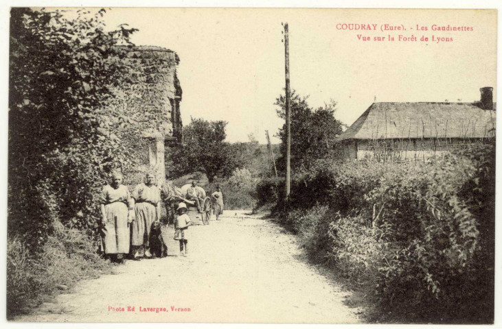 Coudray. Les Gaudinettes-Vue sur la Forêt de Lyons.