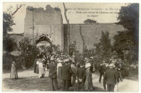 Château-sur-Epte. Souvenir du Millénaire Normand-28 mai 1911- Visites aux Ruines de Château sur Epte-Le départ.
