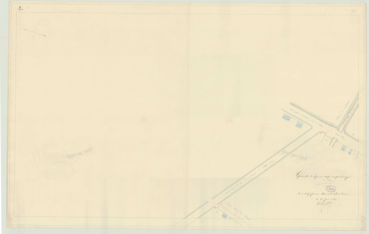 Louviers _ Atlas "Plan d'alignement de la ville de Louviers".