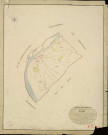 Andé. Tableau d'assemblage _ du Plan Parcellaire de la Commune d'Andé _ Canton de Louviers - Louviers - Eure. _ Terminé sur le Terrain en 1823, sous l'administration de M. Le Vicomte Raymond Delaître, Préfet _ M. Le Cousturier de Courcy, Maire _ et sous la Direction de M. Boullenger, Directeur des Contributions directes _ M. Hautier, Géomètre en Chef. _ Par M. Roger, Géomètre de 1re classe.