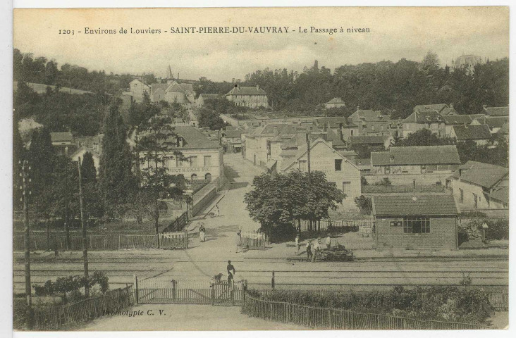Saint-Pierre-du-Vauvray. Le Passage à niveau.
