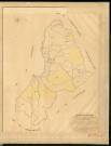 Tourneville. Tableau d'assemblage _ du Plan Parcellaire de la Commune de Tourneville _ Canton de Evreux (nord) - Evreux - Eure. _ Terminé sur le Terrain le 13 Juillet 1841 , sous l'administration de M. de Monicault, Préfet _ M. Foucher, Maire _ sous la Direction de M. Garnier, Directeur des Contributions directes _ M. Le Fébure, Géomètre en Chef. _ Par M. Depuilly, Géomètre de 1re classe.