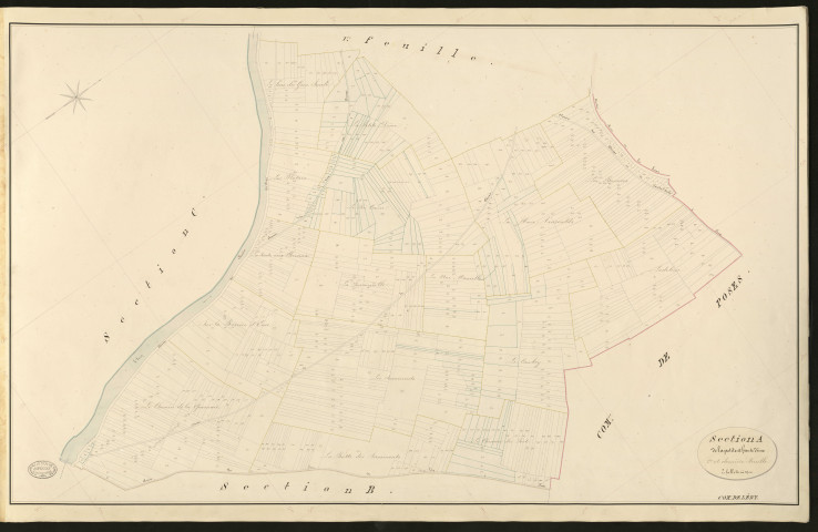Léry. Section A _ de la petite et haute dime _ 2e et dernière Feuille