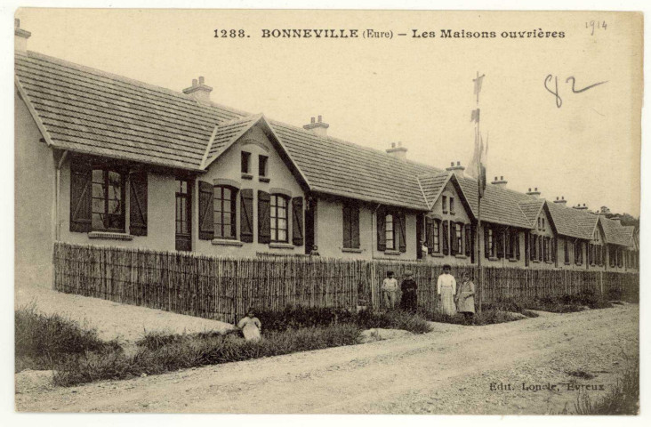 Bonneville-sur-Iton (la). Les Maisons ouvrières.