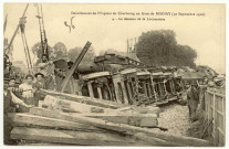 Bernay. Déraillement de l'Express de Cherbourg en Gare de Bernay (10 septembre 1910), Le dessous de la Locomotive.