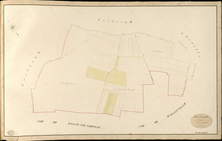 Creton. Section F _ d'Ecorchevez _ 1re de 2 Feuilles