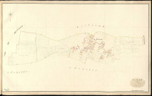 Mousseaux-Neuville. Section B _ du Village _ 1re de 4 Feuilles