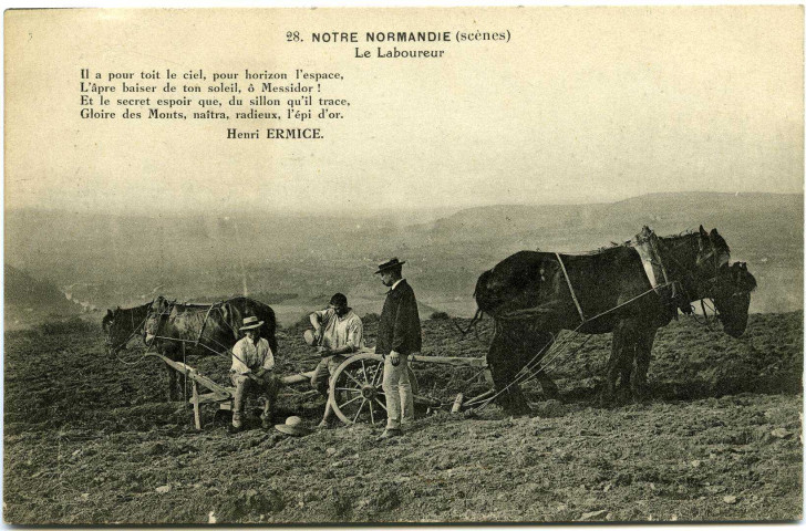 Divers. Notre Normandie (scènes). - Le Laboureur.