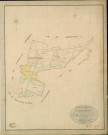 Chapelle-Hareng (La). Tableau d'assemblage _ du Plan Parcellaire de la Commune de La Chapelle Hareng _ Canton de Thiberville - Bernay - Eure. _ Terminé sur le Terrain le 28 Mars 1846 , sous l'administration de M. Petit de Bantel, Préfet _ M. Hudoux, Maire _ sous la Direction de M.Violas de Martigny, Directeur des Contributions directes _ M. Le Fébure, Géomètre en Chef. _ Par M. Lefebure, Géomètre de 1re classe.
