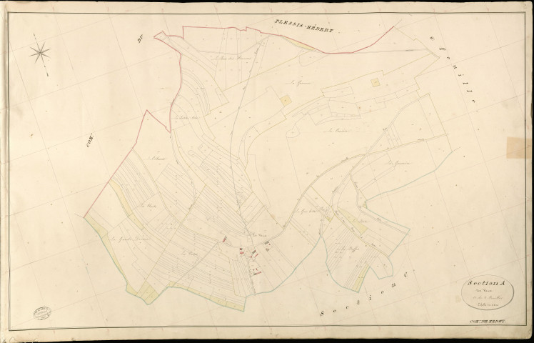 Mérey. Section A _ des Vaux _ 1re de 2 Feuilles
