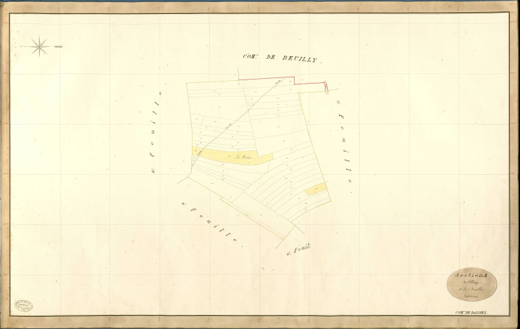 Dardez. Section A _ du Village _ 3e de 7 Feuilles