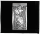 Église de La Vieille Lyre (Eure), statue de Vierge à l'enfant du XVIème siècle.
