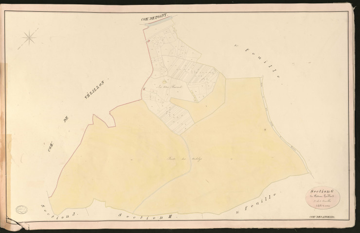 Andelys (Les). Section G _ du Château Gaillard _ 2e de 3 Feuilles