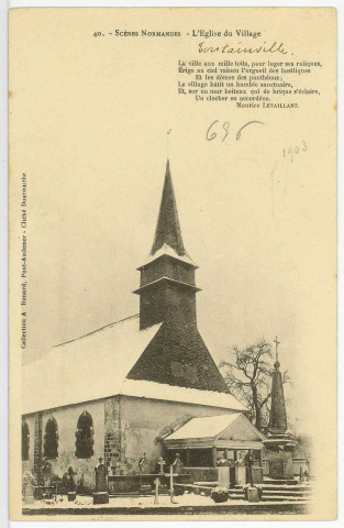 Toutainville. L'Eglise du Village.