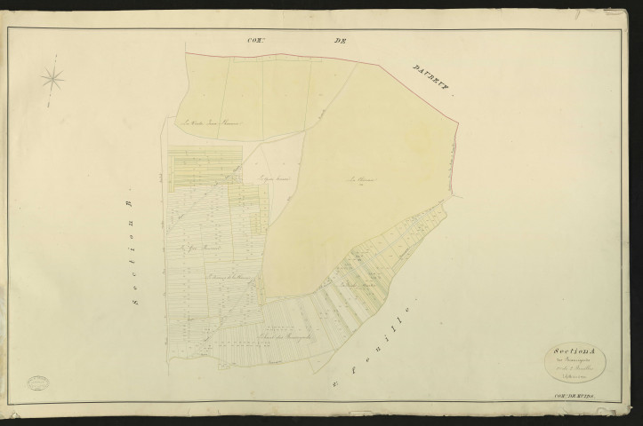 Muids. Section A _ des Beauregard _ 1re de 2 Feuilles