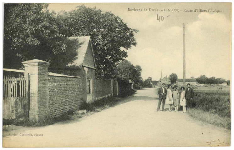 Illiers-l'Evêque. Environs de Dreux. - Pinson. - Route d'Illiers-l'Evêque.